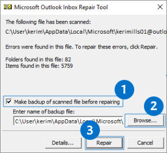 Microsoft Outlook Inbox Repair Tool