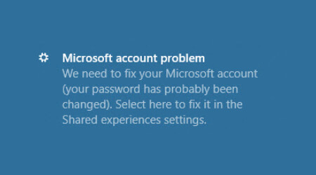 Microsoft Account Problem. We need to fix your Microsoft Account