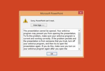 Sorry, PowerPoint can’t read file or Presentation cannot be opened