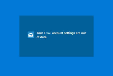 Your Email account settings are out of date
