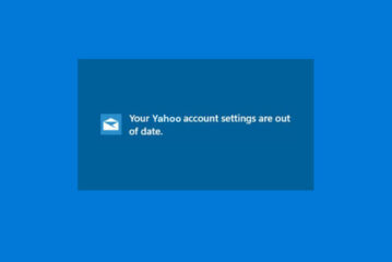 Your Yahoo account settings are out of date