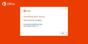 Something Went Wrong When Installing Office