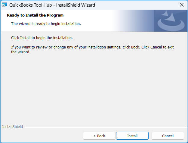QuickBooks Tools Hub InstallShield Wizard